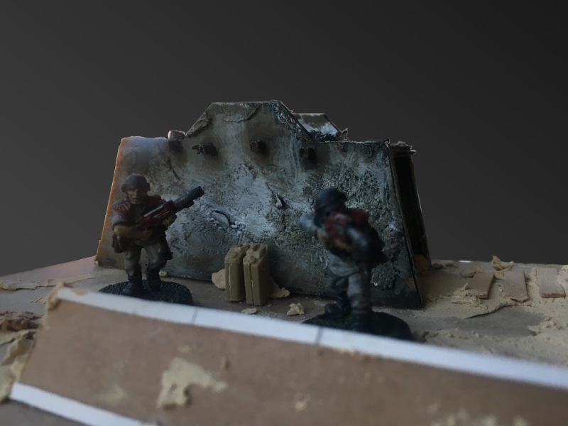 Imperial Guard defend an entry bunker on Bolg VI